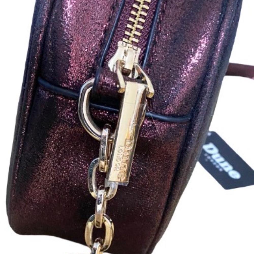 Dune London Purple Metallic Crossbody NWT - Picture 6 of 6